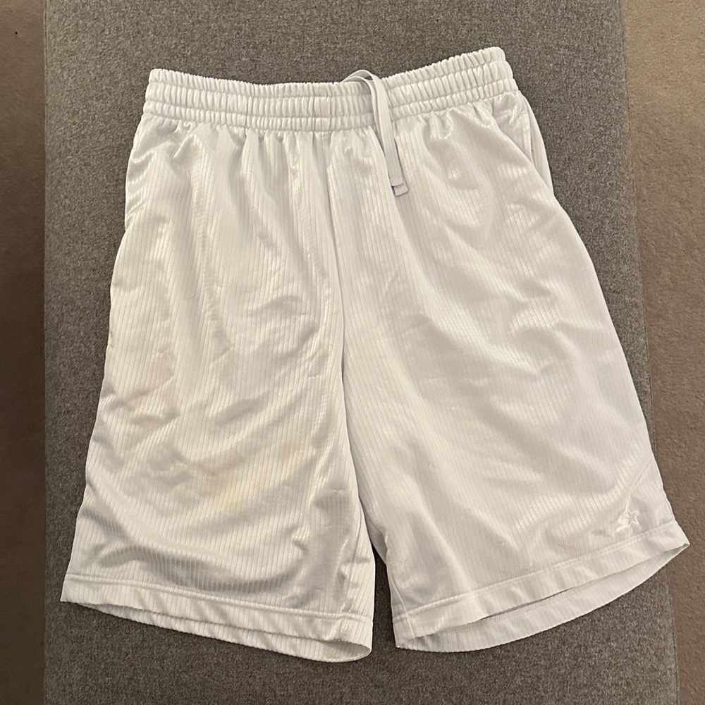 Men's White Athletic Shorts